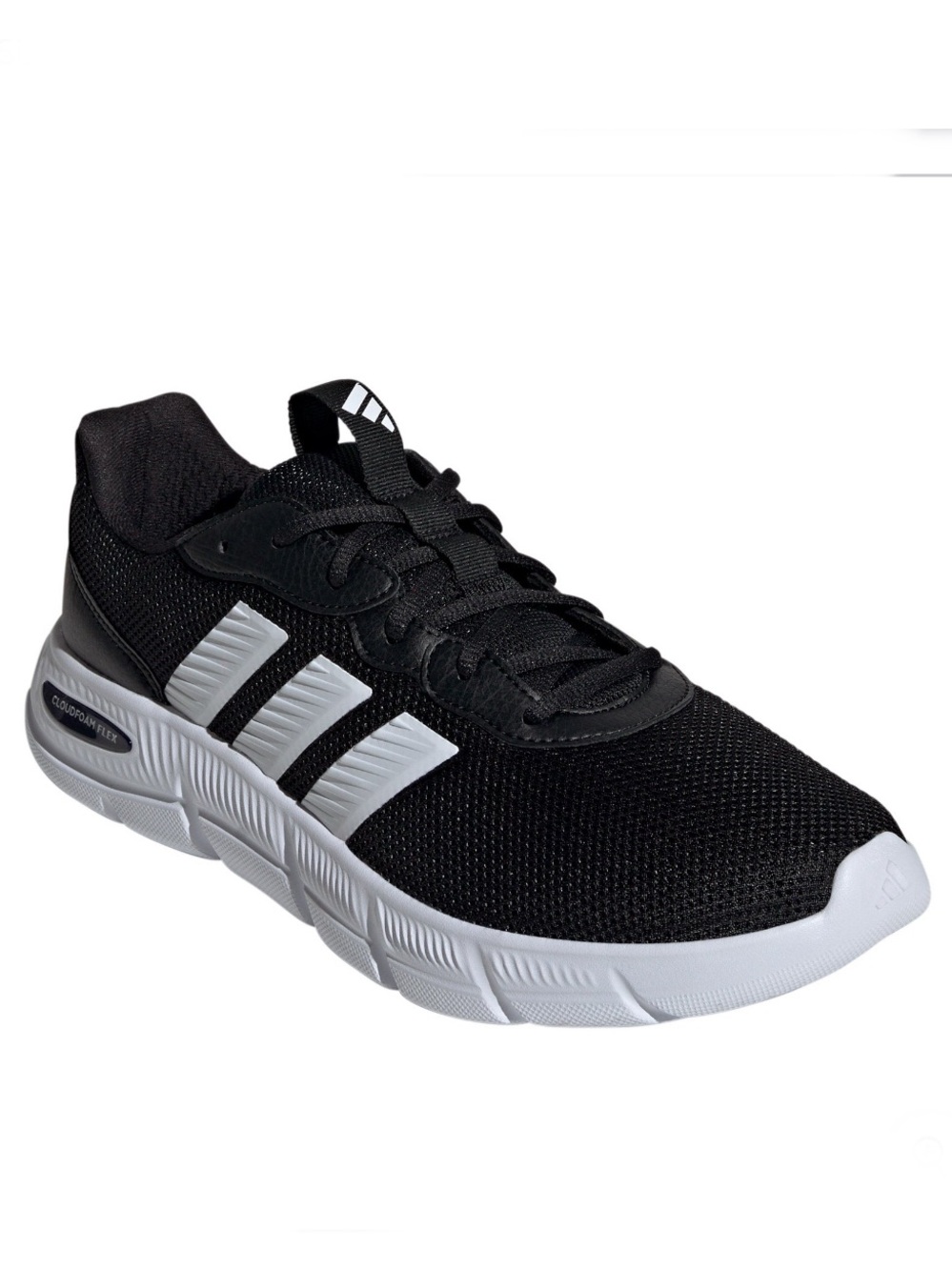 adidas Black and White Mesh Athletic Sneaker